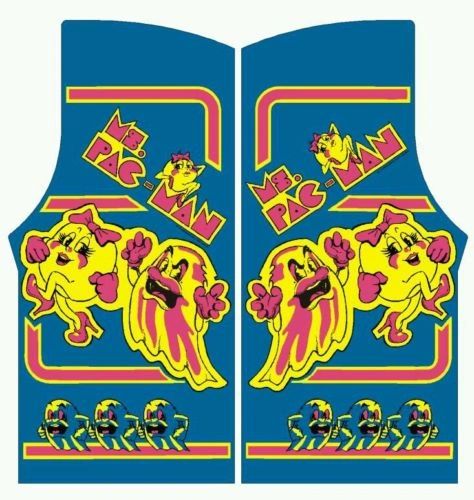 Ms Pac Man Side Art Set 313 Arcade