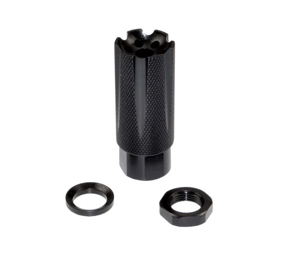 1/2x28 Muzzle Brake for AR-15, Steel, Black