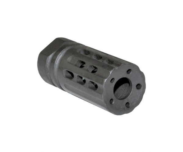 5/8x24 Muzzle Brake for .308 with wrench flats, Steel, Black [MZ-14A-02-B]