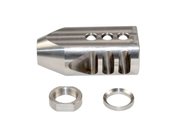 5/8x24 Muzzle Brake for .308, Stainless Steel
