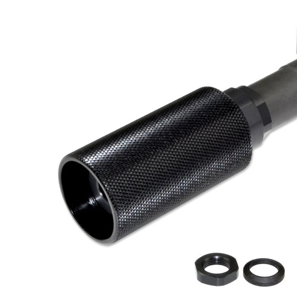 1/2x28 Muzzle Brake Sound Redirect for AR-15, Steel/Aluminum, Black