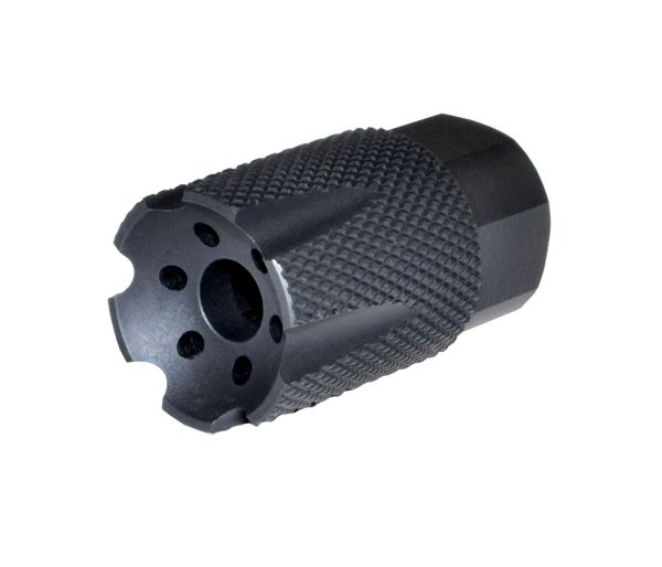 1/2x28 Short Muzzle Brake for AR-15, Length 1.57 inches, Aluminum, Black