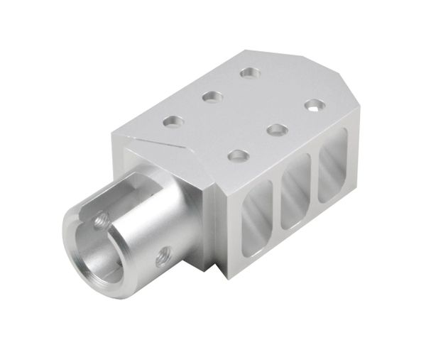 Muzzle Brake for Ruger 10/22. Silver