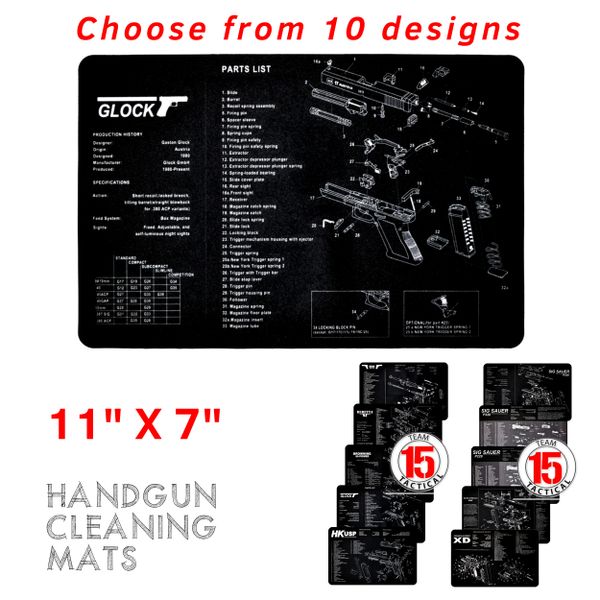 Handgun Table Gun Cleaning Mat 11" x 7"