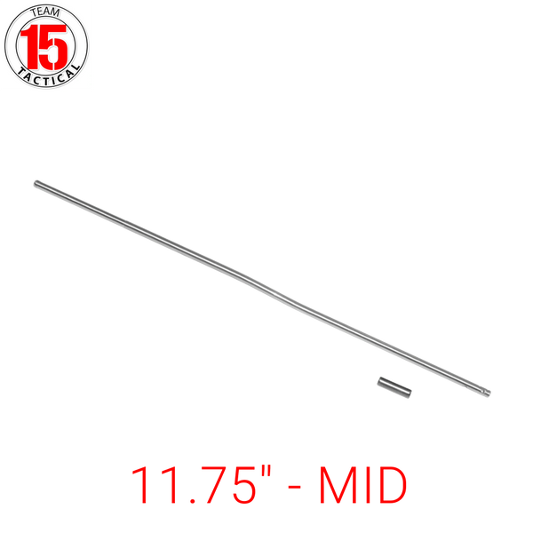 11.75" Gas Tube for AR-15, AR-10, LR-308 .223/5.56/.308 - MID-Length - 11.75 inches - Stainless Steel - Gas Roll Pin included
