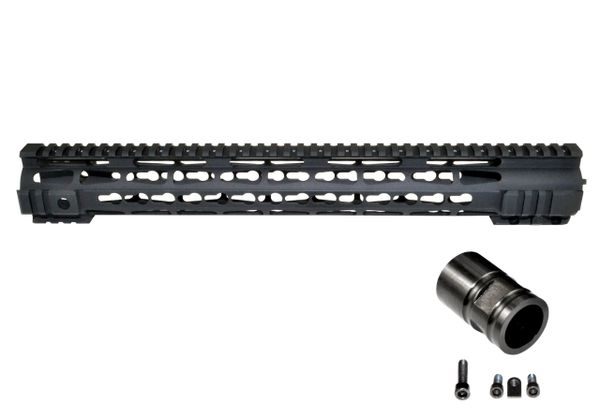 16.5" Presma LR-308 .308 16.5 INCH Free Float Handguard Rail Mount with KeyMod - Fits DMPS Low Profile Uppers