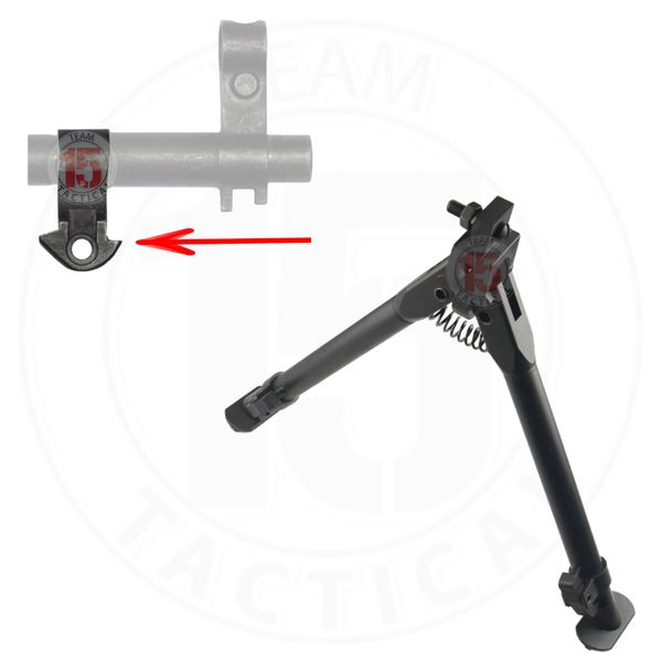 Bipod for SKS Bayonet Lug, Height Adjustable 9" to 13". Lock washer and screw included, Aluminum
