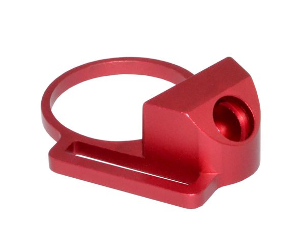 Red AR Receiver End Plate with 45 degree hole for Sling Swivel Adapter Button