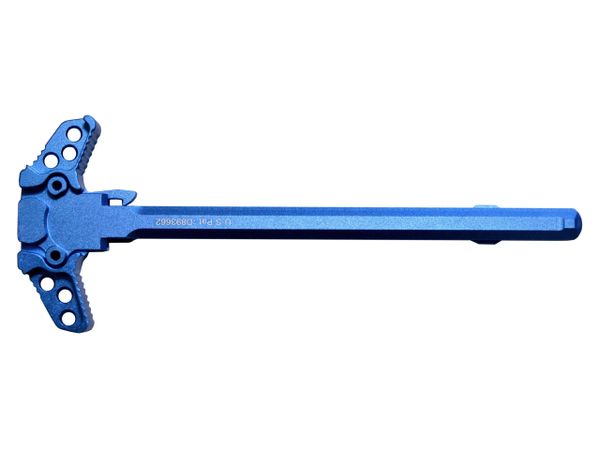AR15 Ambi Replacement Charging Handle for AR-15 .223/5.56, Patented, Aluminum, Anodized, DARK BLUE