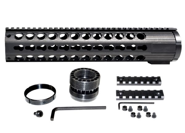 12.375" .308 LR 308 DPMS LOW Free Float Handguard Rail w/ KeyMod Slots, Extra Wide ID 1.935" * ON SALE *