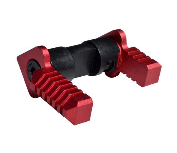 AR AMBI Safety Selector, Aluminum and Steel, Red