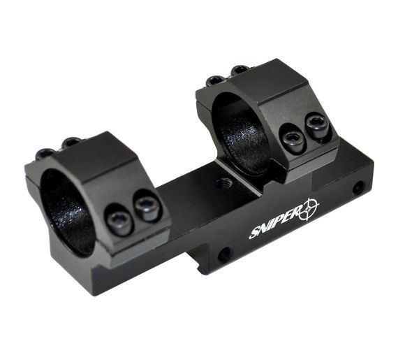 Dovetail 1" Scope Mount 1 INCH with Integral Cantilever Rings .22 11mm 3/8" 13mm Narrow Rails