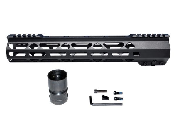 12.5" LR 308 DPMS HIGH .308 Super Light M-LOK Free Float Handguard Rail w/ Split Top Rail
