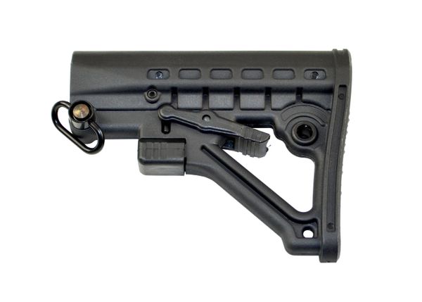 AR15 223 Mil-Spec Polymer Buttstock Stock - Black (AAST06)