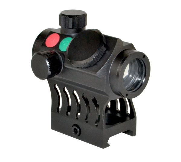Presma Red Dot Hawk Series Compact Reflex Red/Green Dot Scope with Integrated 1 IN High Profile Picatinny Mount
