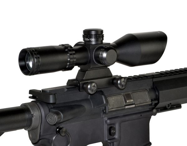 Eastvale 2.5-10X40 40mm Compact Rifle Scope w/ Mount Included, Red/Green/Black Mil-Dot Reticle