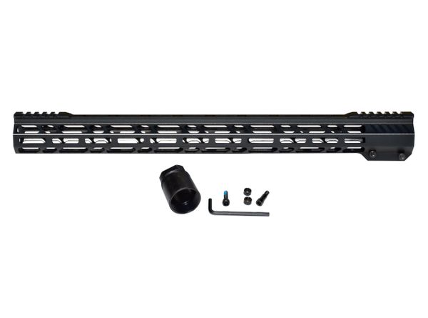19.5" M-LOK Split Top Rail, Free Float Handguard for AR-15 .223 / 5.56, Slim & Lightweight