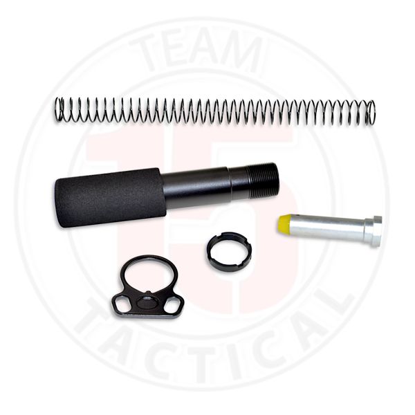 AR-15 PISTOL Buffer Kit (Tube OD 1.25") with Foam Cover plus Dual End Plate
