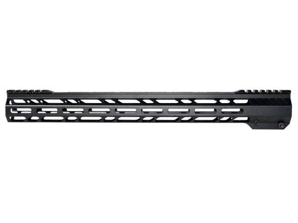 17" M-LOK Split Top Rail Free Float Handguard for AR-15 .223 / 5.56, Slim & Lightweight