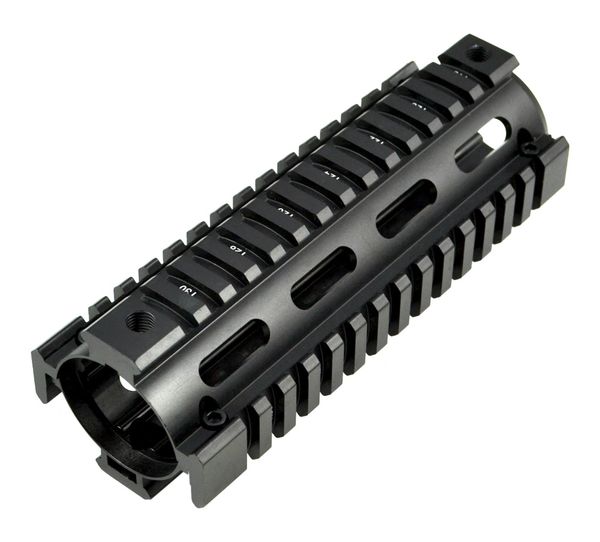 6.7" Carbine 2pc DROP-IN Length Aluminum Handguard Quad Rail - 2 Piece, 6.7" (AR-15 .223)