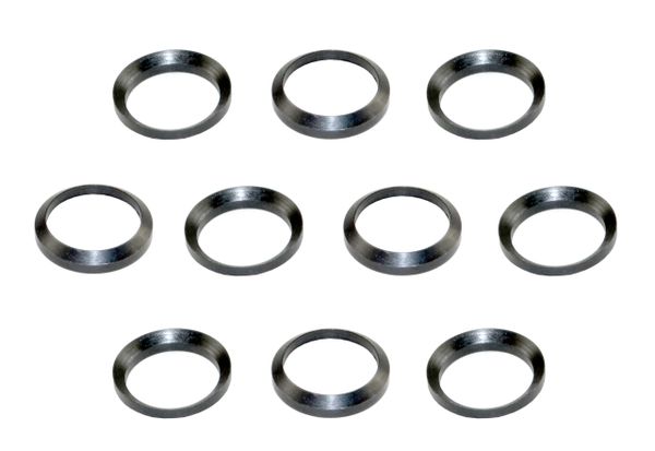 49/64" Black Steel Crush Washer Set * 10 PACK * Use on .50 cal Beowolf