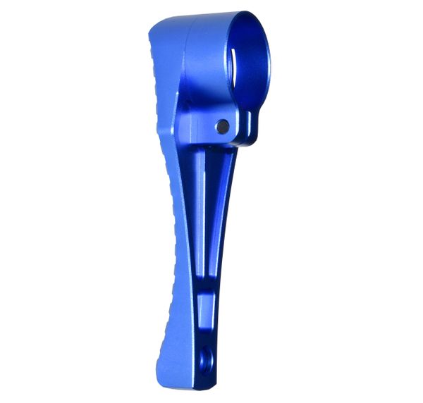 New!! Presma Cobra Butt Stock Shoulder Plate, Fits 1.25" Round Straight Buffer Tube, Anodized Aluminum - Dark Blue