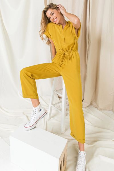 Mustard Utility Jumpsuit