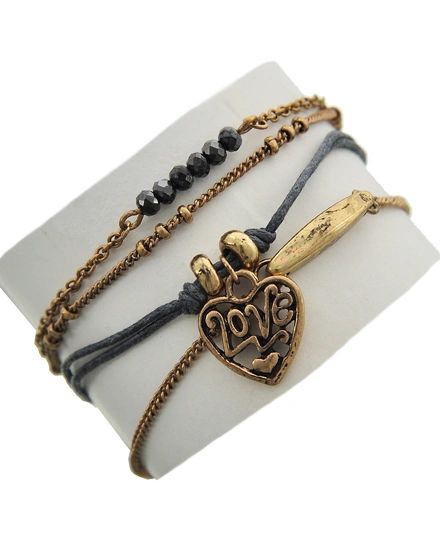 Heart Love Charm Bracelet | BAZ and BEA