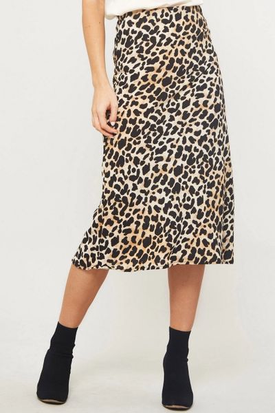 Brown Leopard Skirt | BAZ and BEA