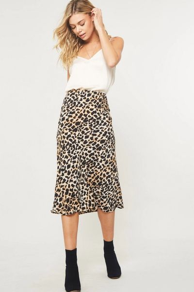 Brown Leopard Skirt | BAZ and BEA