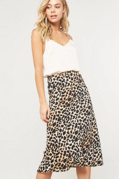 Brown Leopard Skirt | BAZ and BEA