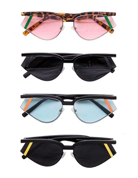 Stripe Skinny Sunglasses | BAZ and BEA