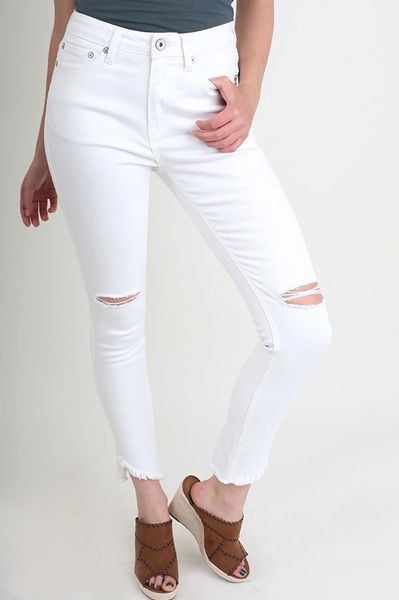 White Ripped Jeans | BAZ and BEA