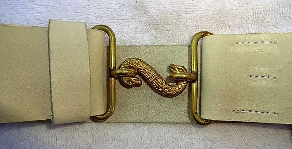 CW repro, Serpent Buckel with 40" White belt