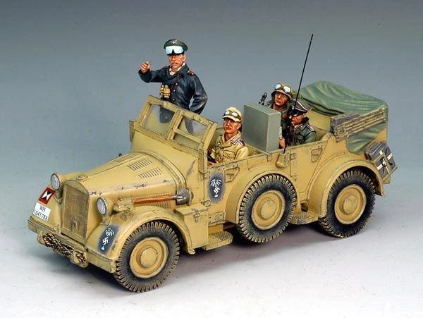 KING AND COUNTRY, AK046, 1/30. "ROMMEL" COMMAND CAR (BOXED)