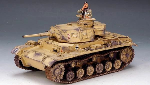 KING AND COUNTRY, AK050, 1/30, AFRIKA KORP PANZER III (BOXED) additional shipping applies