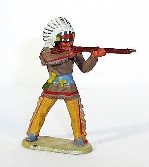 red   A. Elastolin 40mm Cowboy running with rifle 