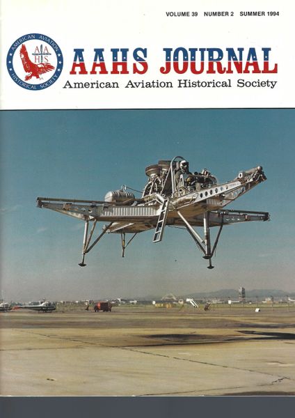 AAHS JOURNAL, AMERICAN AVIATION HISTORICAL SOCIETY, VOL. 39, NO. 2