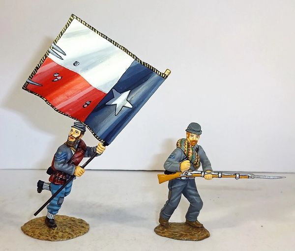 FRONTLINE, ACC1, 1/32, 1ST TEXAS REG'T, FLAG BEARER, (BOXED)