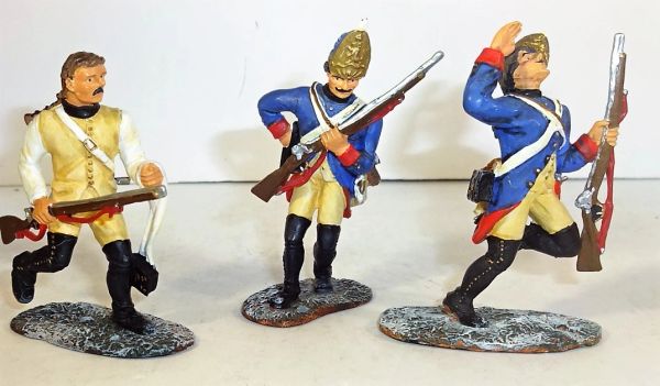BRITAINS, 17286, 1/32, AMERICAN REVOLUTION HESSIANS ATTACKING, (BOXED)