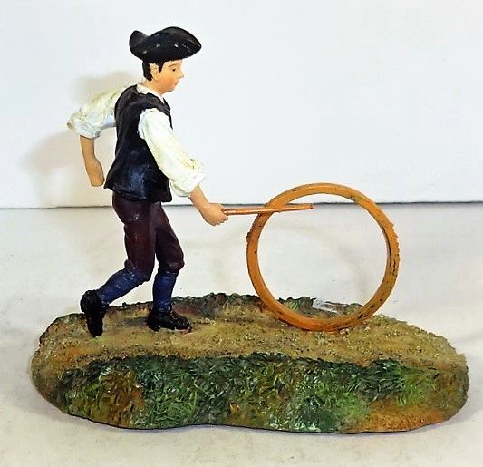 WILLIAMSBURG COLLECTIBLES, WB-02, 1/30, THE BOY WITH A HOOP, (BOXED)
