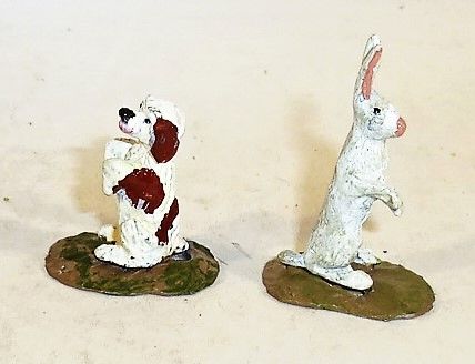 QUARTERMASTER CORP, DIORAMA 15 , 1/32, DOG & HARE, (UNBOXED)
