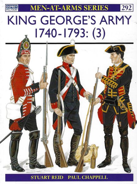 OSPREY, 1700'S,#292, KING GEORGE'S ARMY 1740-1793 (3)