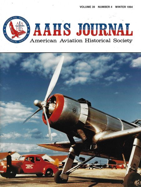 AAHS JOURNAL, AMERICAN AVIATION HISTORICAL SOCIETY, VOL. 39, NO. 4