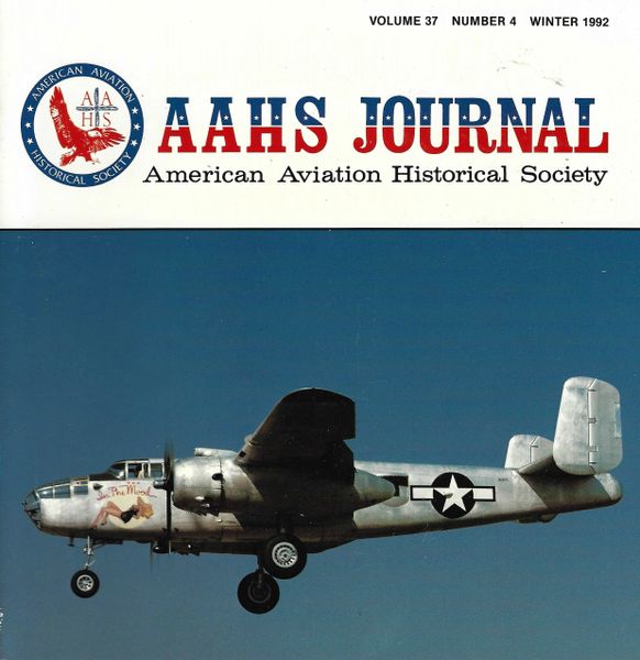 AAHS JOURNAL, AMERICAN AVIATION HISTORICAL SOCIETY, VOL. 37, NO. 4
