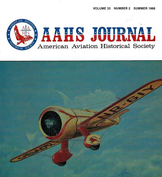AAHS JOURNAL, AMERICAN AVIATION HISTORICAL SOCIETY, VOL. 33, NO. 2