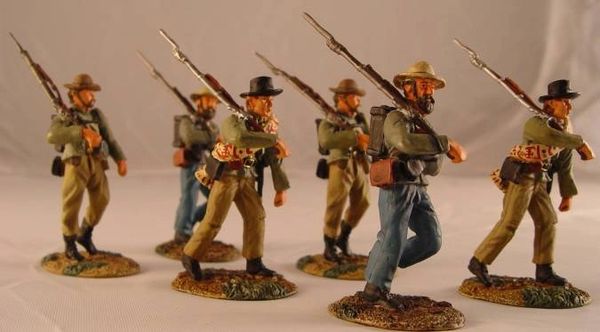 CONTE, ACW57110, 1/32, CONFEDERATE INFANTRY ROUTE MARCHING, (BOXED)