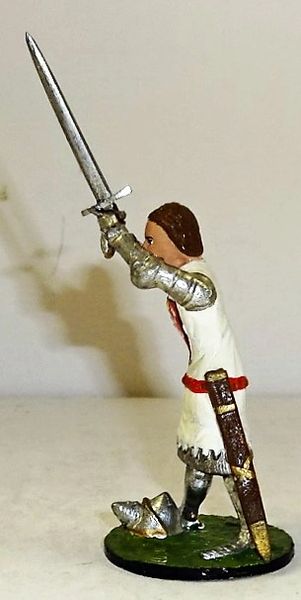 Banners Forward, BF13, 1/32, Knight, Oliver de Aubigny, circa 1346, (Boxed) (Sword replaced)