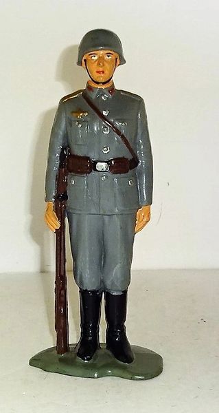 MARX, MARX1, 6" GERMAN INFANTRY AT ATTENTION, 1963-64, (UNBOXED)