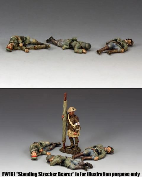 KING AND COUNTRY, FW186, 1/30, LATE WAR GERMAN Casualties , BOXED